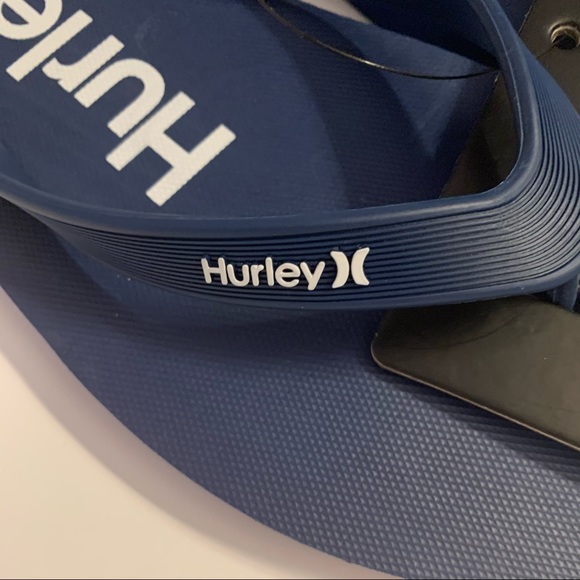Men’s Navy Blue Hurley Flip-Flops Size:10 - Picture 4 of 4